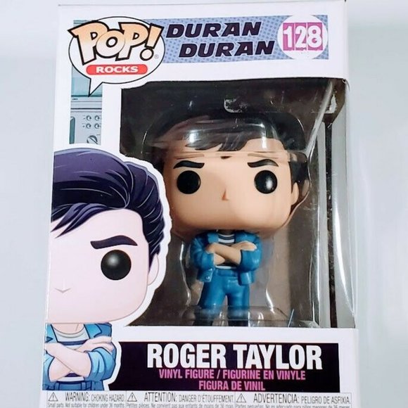 Funko Pop Rocks Duran Duran Roger Taylor #128 Vinyl Figure Jacket NIB New In Box - Picture 2 of 10